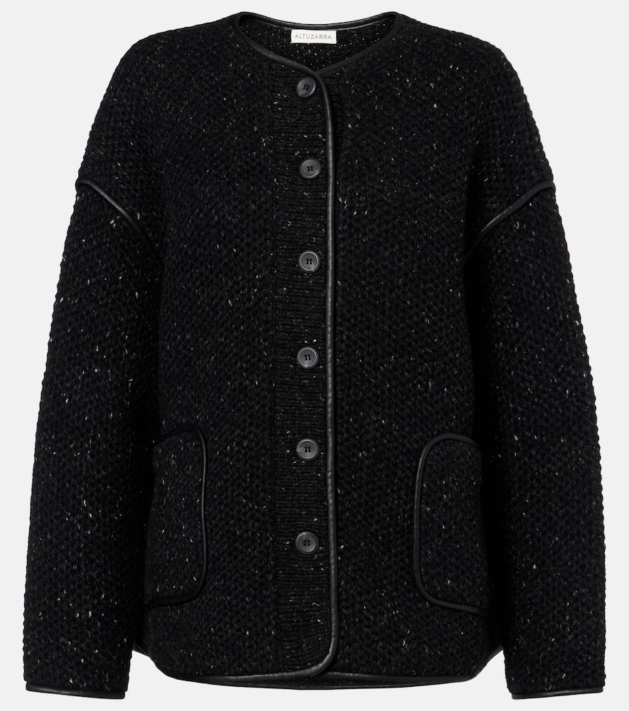 altuzarra medrano knitted wool-blend jacket