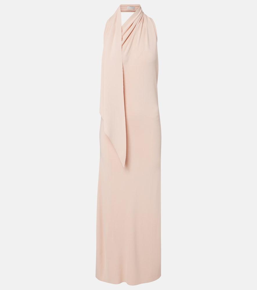 altuzarra mitchell scarf-detail midi dress
