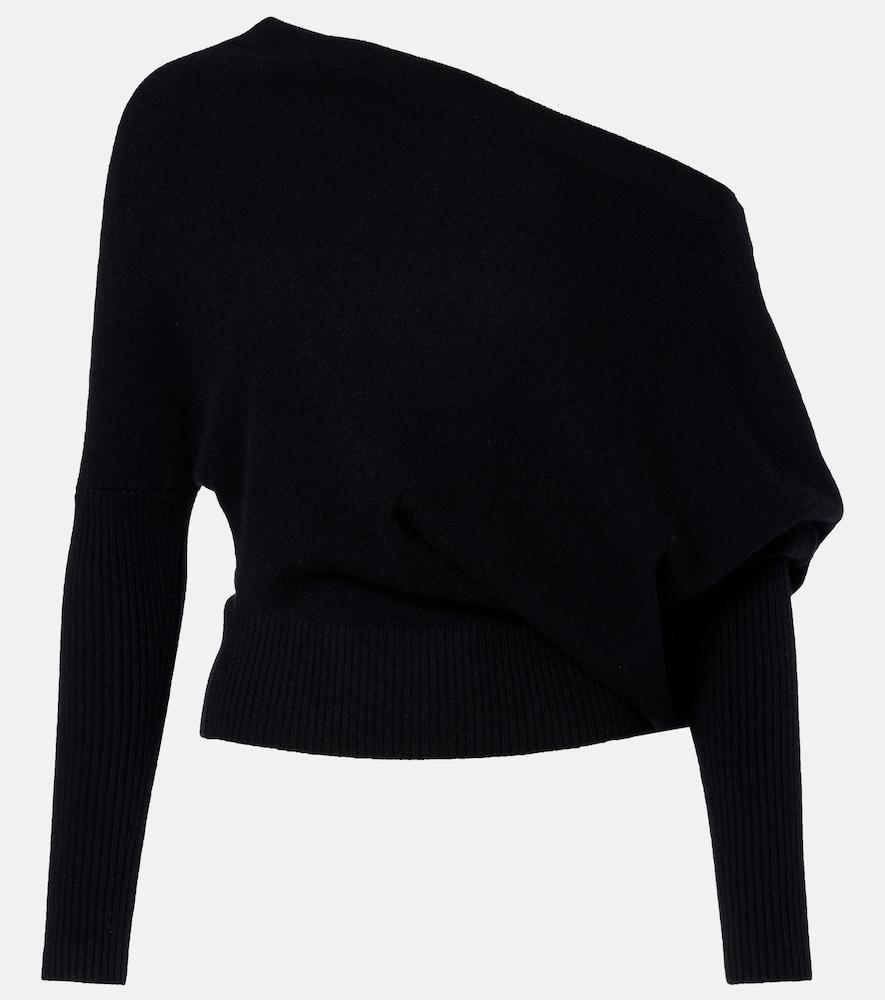 altuzarra paxi one-shoulder cashmere sweater