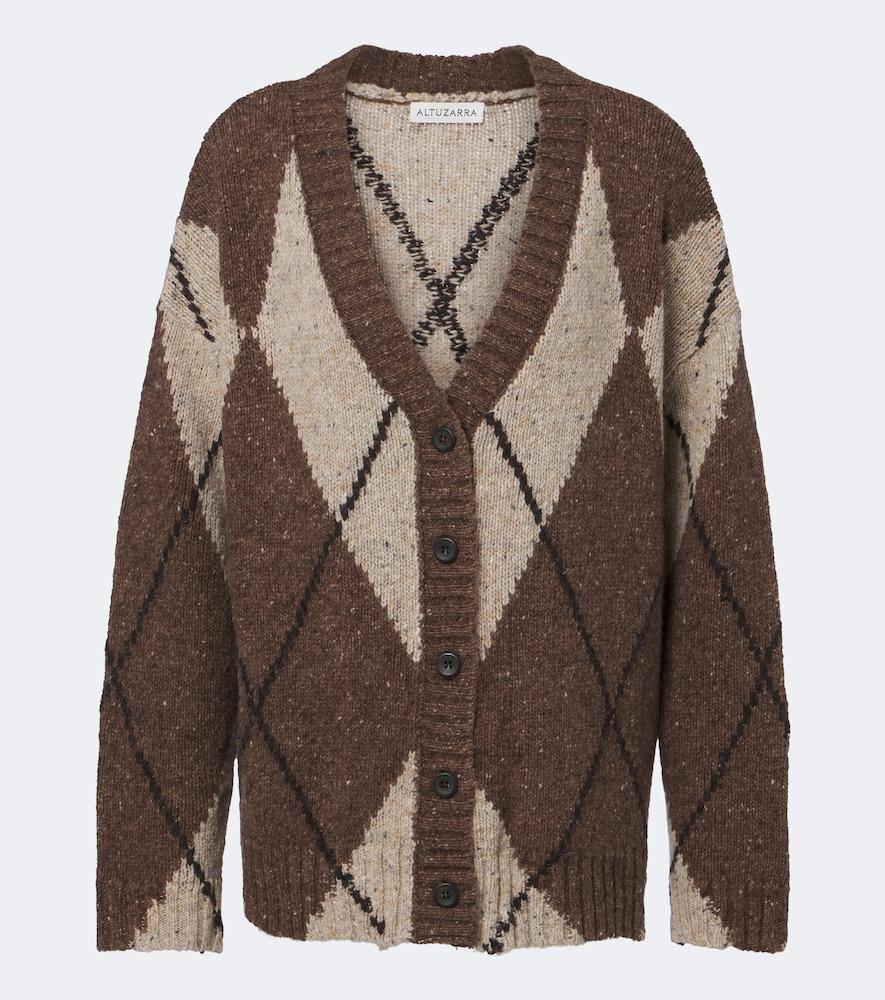 altuzarra ramblers wool and alpaca-blend cardigan