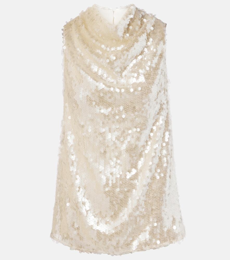 altuzarra sequined top