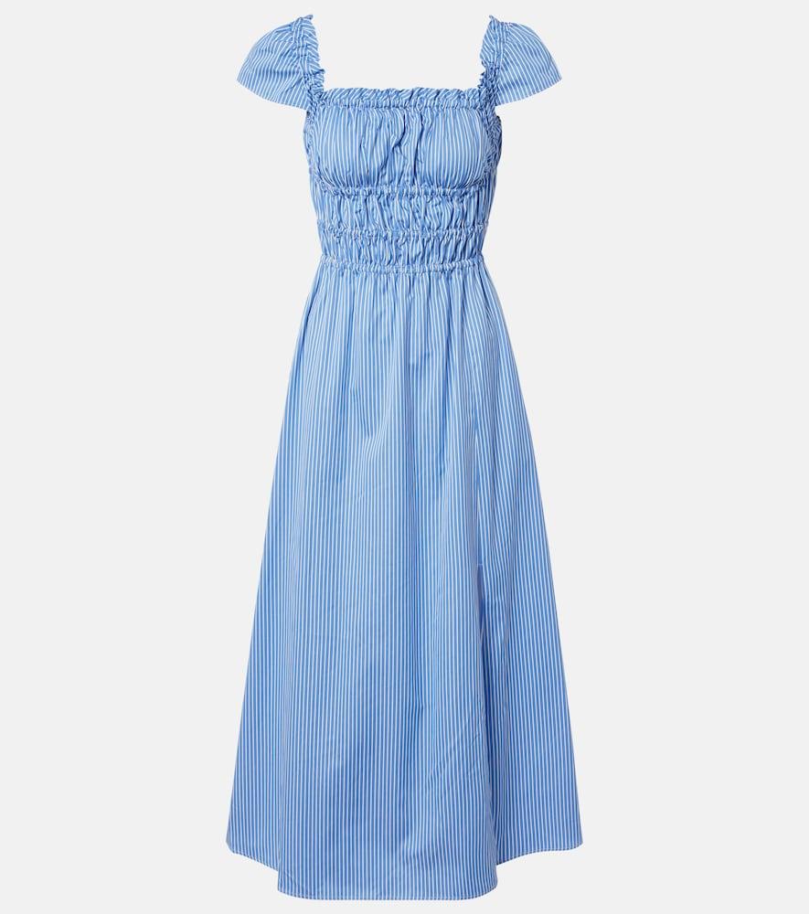 altuzarra striped cotton midi dress
