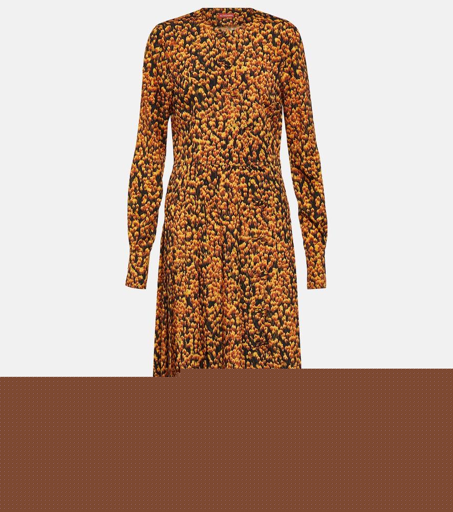 altuzarra teys printed midi dress