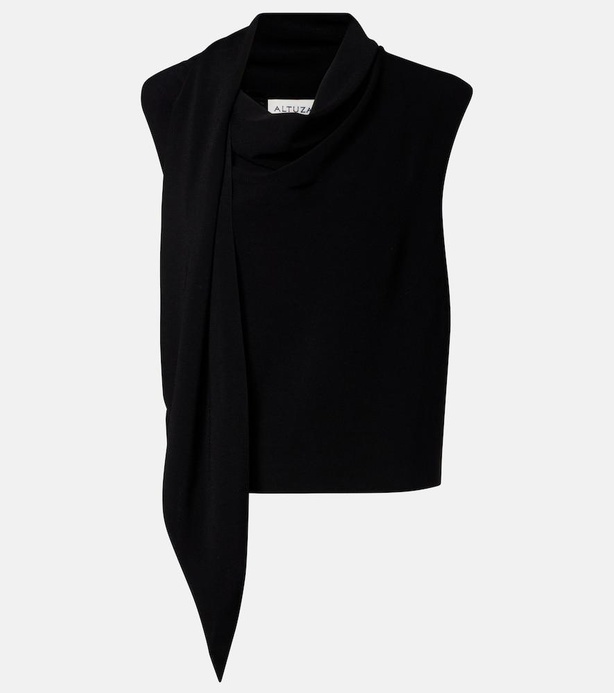 altuzarra tommy scarf-detail top