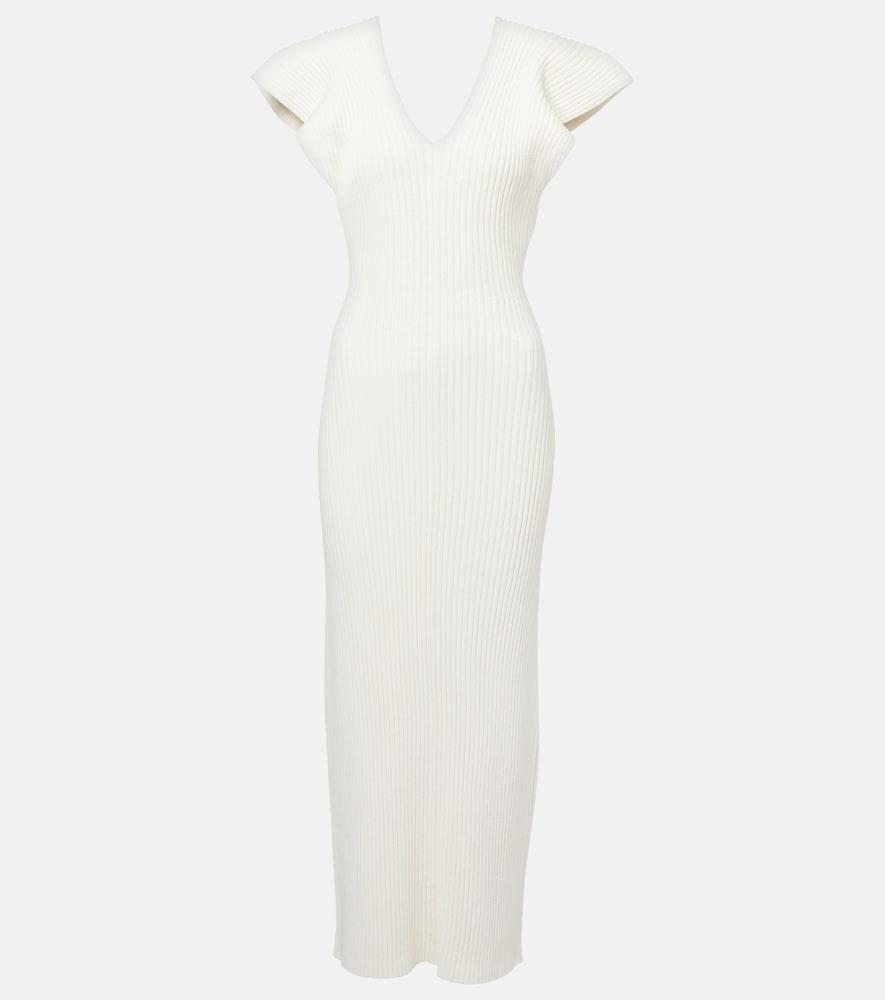 altuzarra trey ribbed-knit cocktail dress