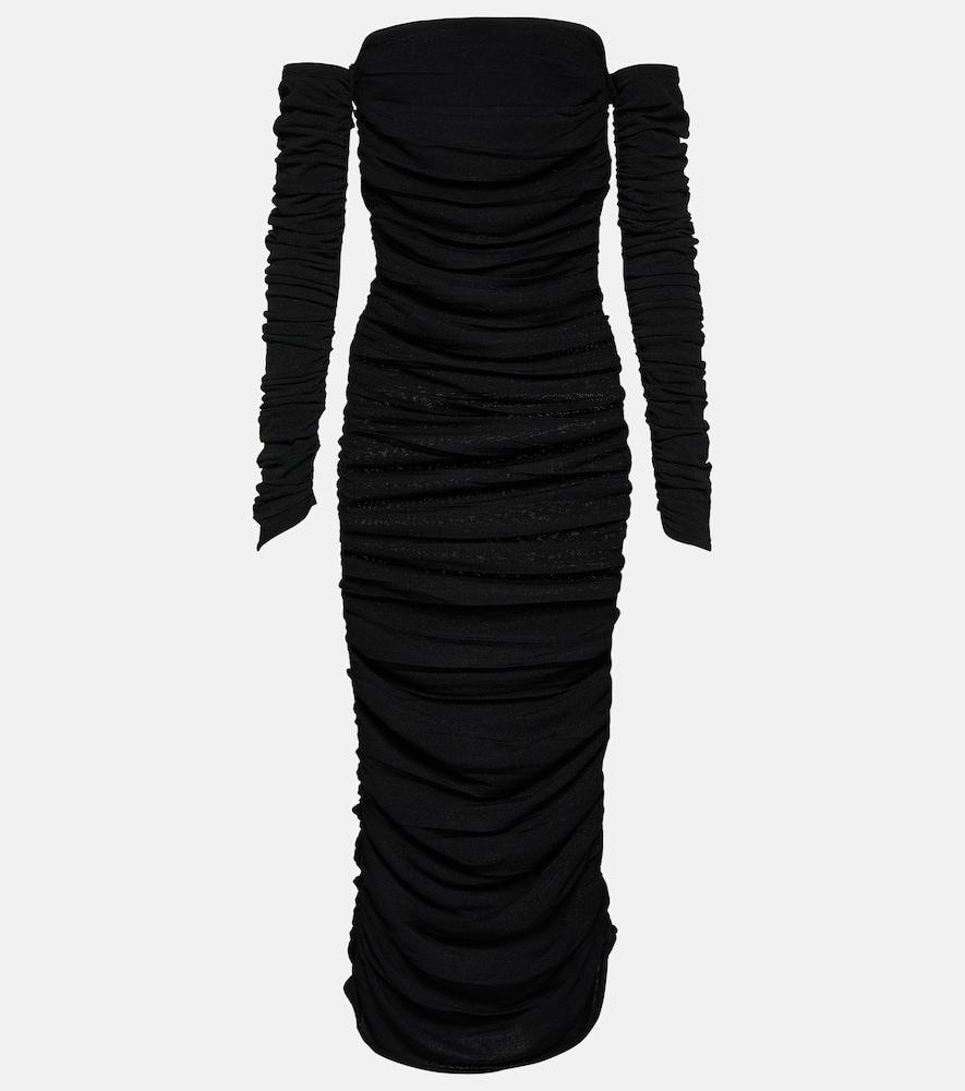 altuzarra trikera off-shoulder jersey maxi dress