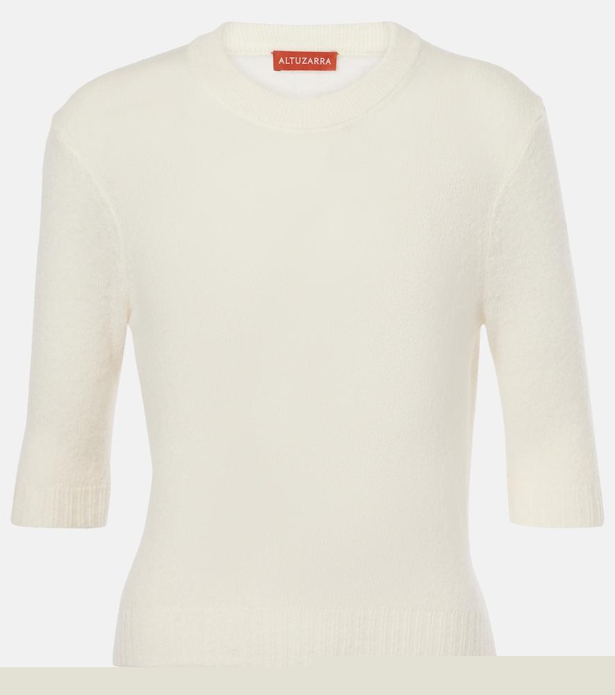 altuzarra ty wool and alpaca-blend top