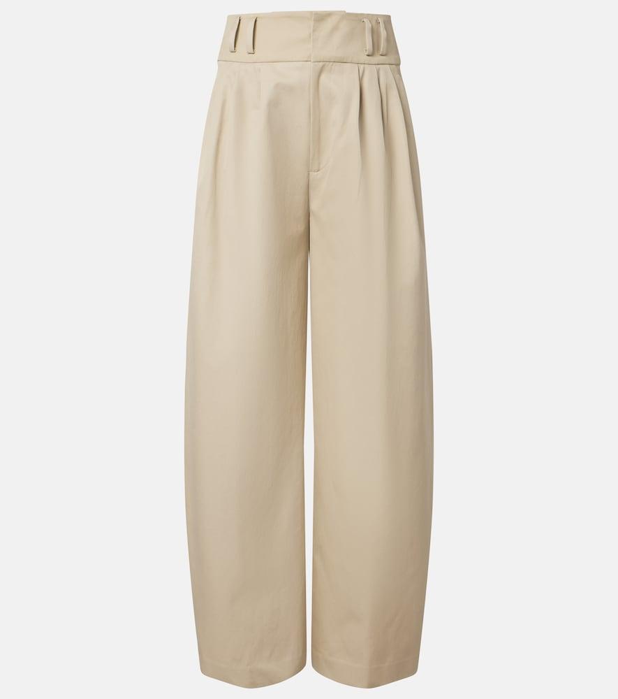 altuzarra wilson cotton wide-leg pants