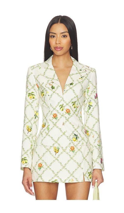 amanda uprichard alana jacket in beige. - size s (also in xs)