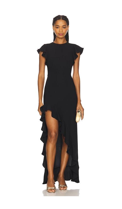 amanda uprichard anarosa dress in black. - size m (also in xs, s)