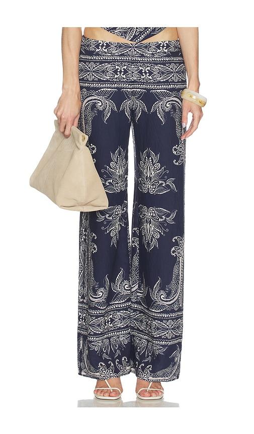 amanda uprichard arielle pants in navy. - size l (also in xs, s, m)