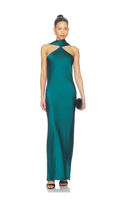 amanda uprichard ashton gown in green. - size l (also in m, s, xl, xs)