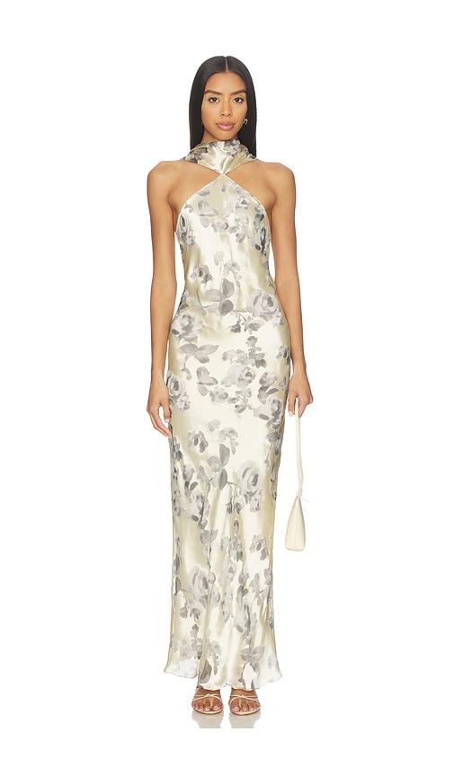 amanda uprichard ashton maxi dress in cream. - size l (also in s, m)