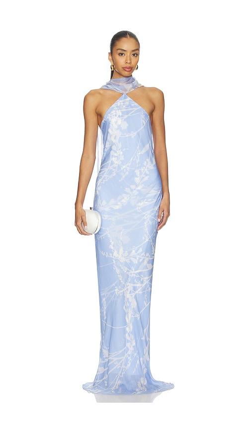 amanda uprichard ashton maxi dress in lavender. - size l (also in m, s, xl, xs)