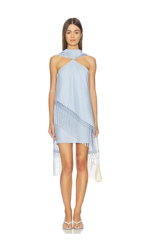 amanda uprichard ava dress in baby blue. - size l (also in xs, s, m, xl)
