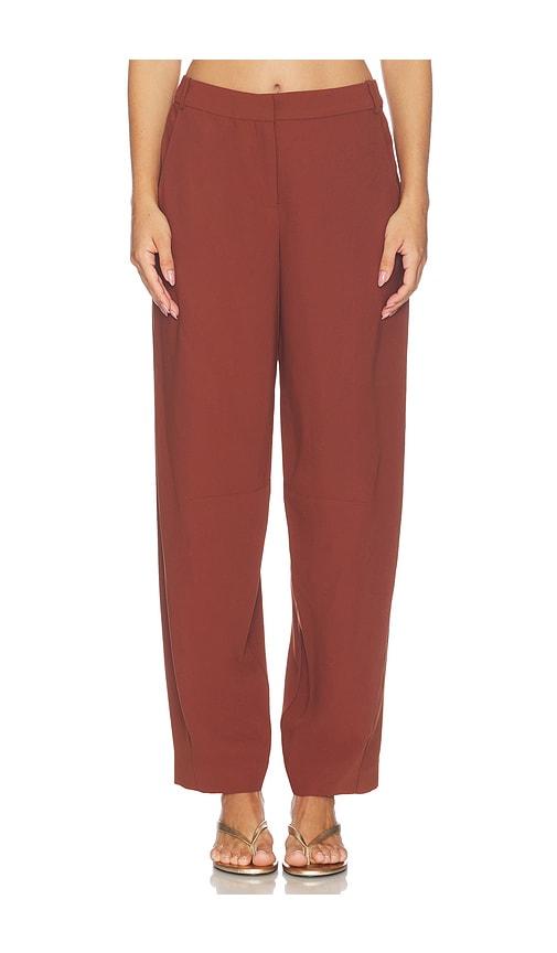 amanda uprichard bernice pants in brown. - size l (also in m, s, xl, xs)