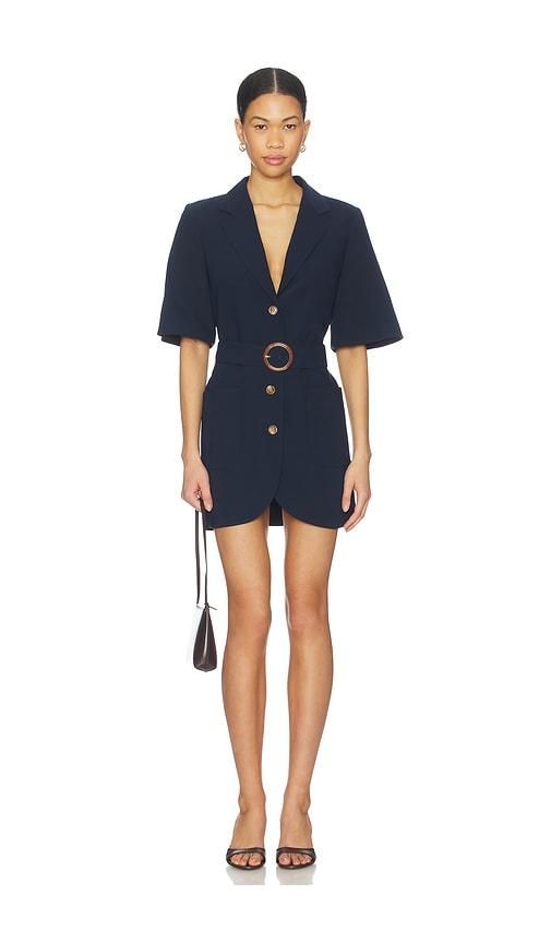 amanda uprichard blake dress in navy. - size m (also in s, xs)