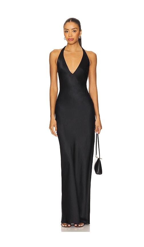 amanda uprichard bondi maxi dress in black. - size l (also in xs, s, m, xl)