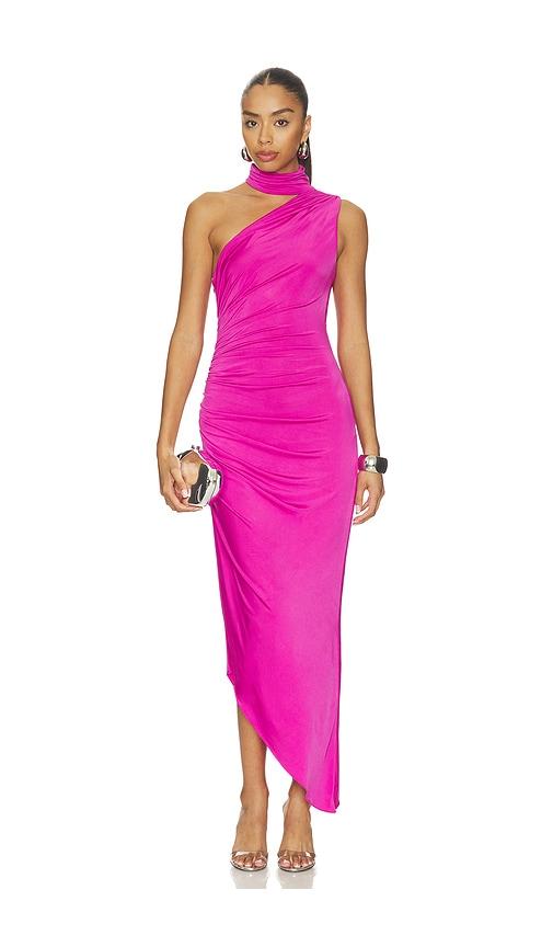 amanda uprichard brooke dress in pink. - size l (also in s, xs, m, xl)