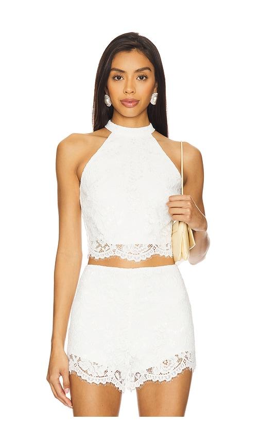amanda uprichard brynley top in white. - size l (also in xs, m)