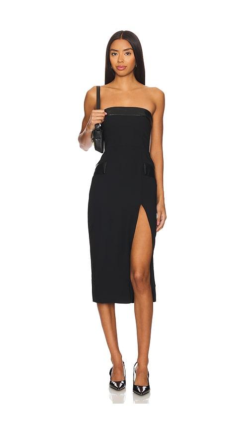 amanda uprichard cassia dress in black. - size m (also in s)