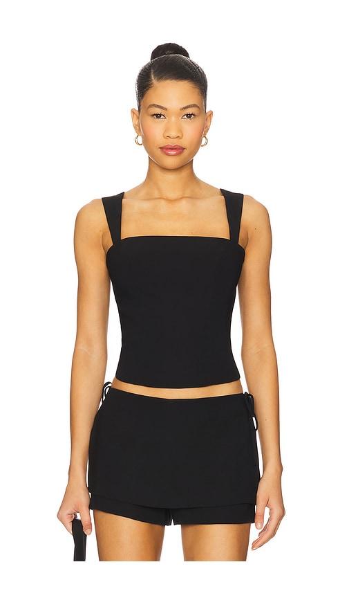 amanda uprichard ceronne top in black. - size m (also in xs, s)