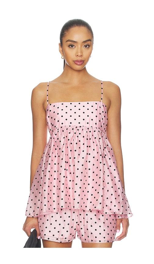 amanda uprichard cyra top in pink. - size m (also in xs, s)