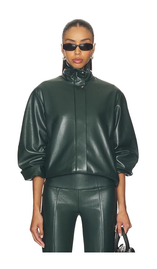 amanda uprichard duke bomber jacket in dark green. - size s (also in xl)