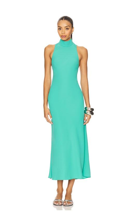 amanda uprichard dupont dress in teal. - size l (also in s)