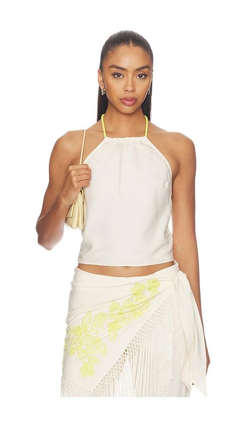 amanda uprichard eirlys top in neutral. - size s (also in xs)