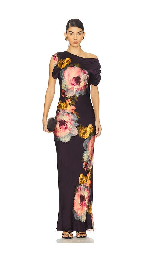 amanda uprichard elroy maxi dress in black. - size l (also in xs, s, m)
