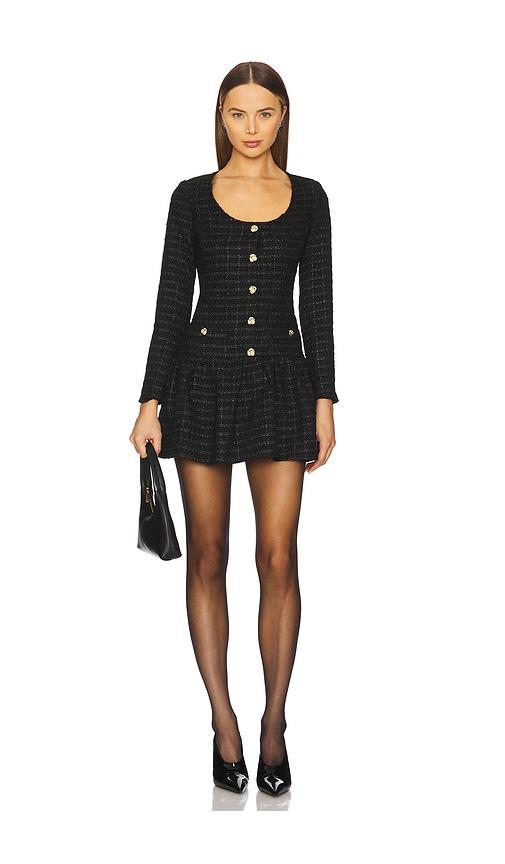 amanda uprichard fallon dress in black. - size m (also in s, xs)
