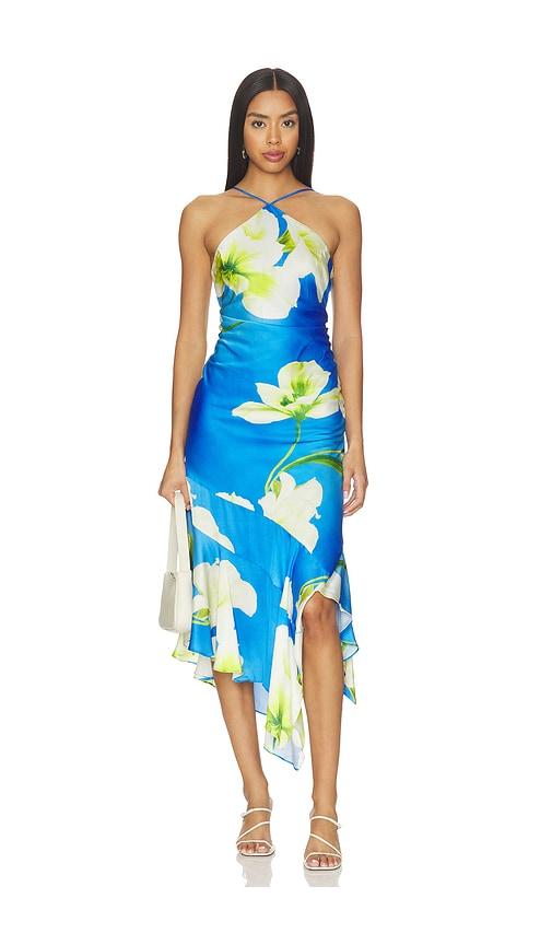 amanda uprichard gabriella midi dress in multi. - size m (also in s, xs)