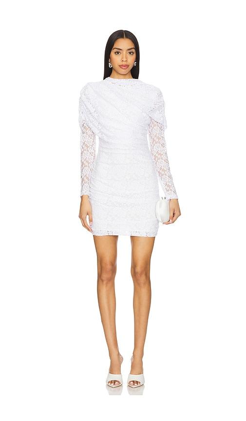 amanda uprichard greeley lace dress in white. - size m (also in s, xs)