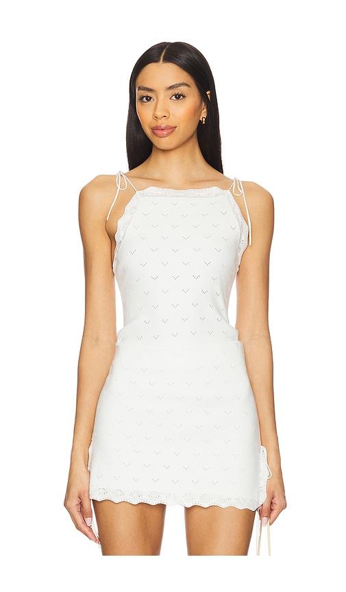 amanda uprichard hanalei top in white. - size l (also in m, s, xl, xs)