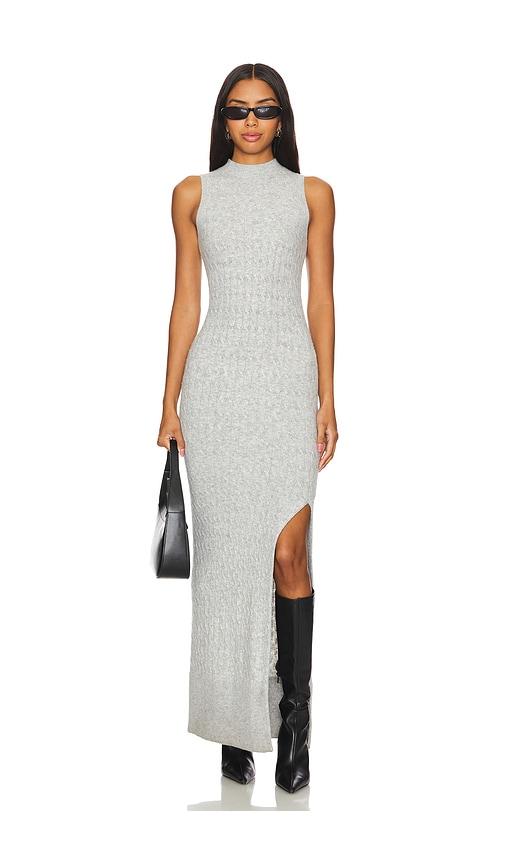 amanda uprichard isla dress in grey. - size l (also in xl)