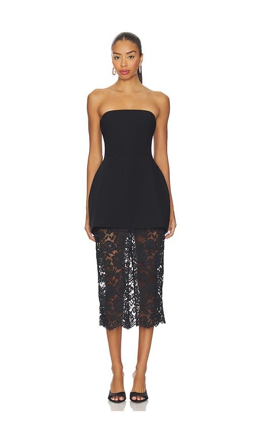 amanda uprichard jada dress in black. - size m (also in s, xs, xl)