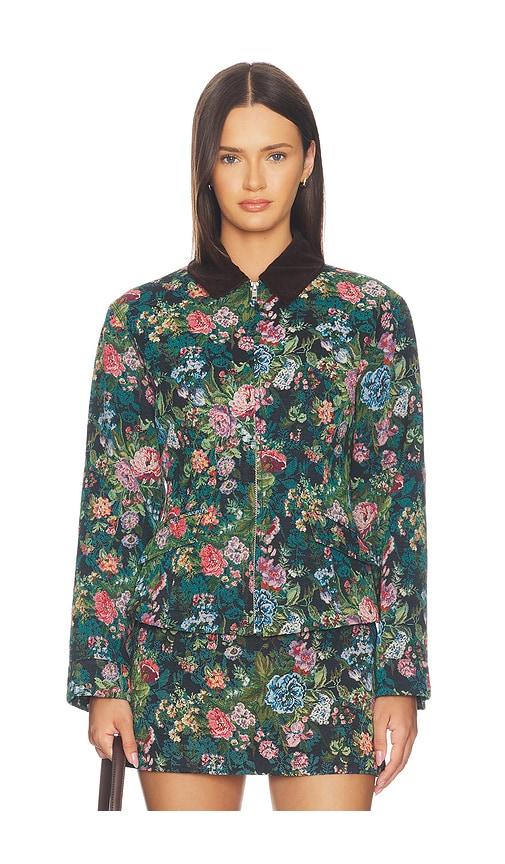 amanda uprichard jalen jacket in blue. - size l (also in m, s, xl, xs)
