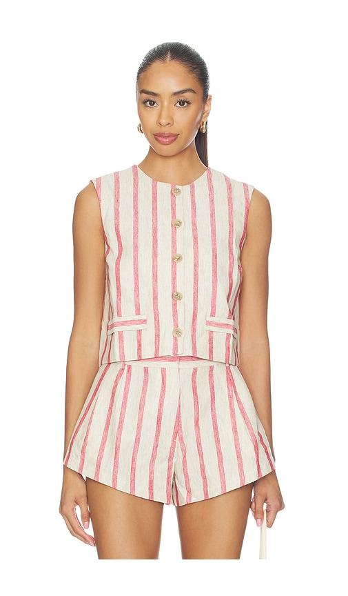 amanda uprichard jeremiah top in red. - size l (also in xs, s, m, xl)
