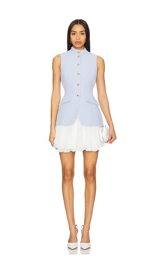 amanda uprichard justine dress in baby blue. - size l (also in xs, s)
