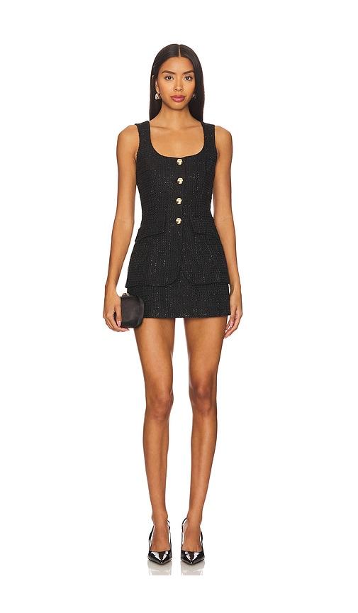 amanda uprichard kya romper in black. - size l (also in s, m, xl)