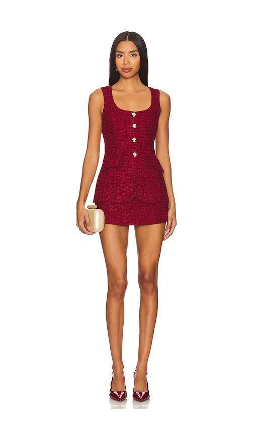 amanda uprichard kya romper in wine. - size l (also in m, s)