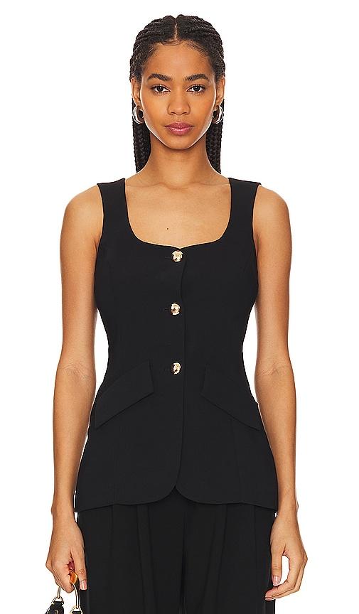 amanda uprichard kya top in black. - size s (also in xs)