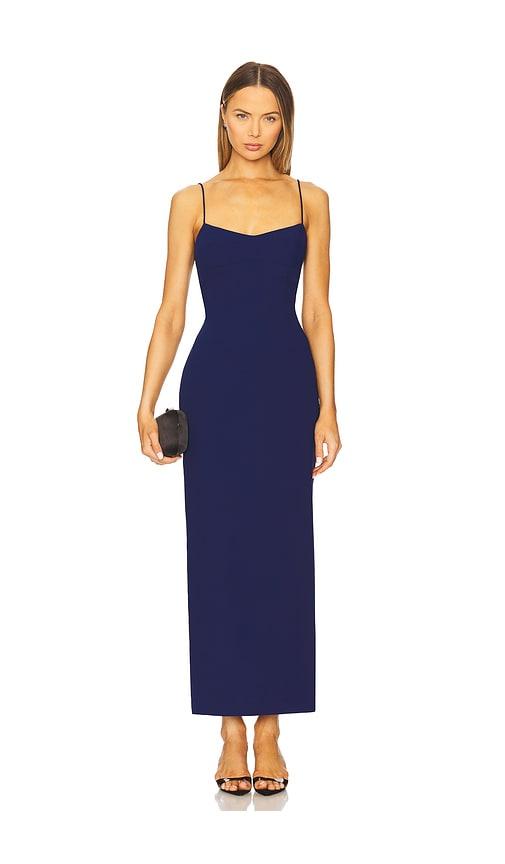 amanda uprichard lawrence maxi dress in navy. - size l (also in xs, s, m)