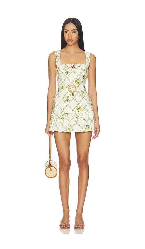 amanda uprichard lena romper in cream. - size l (also in xs)