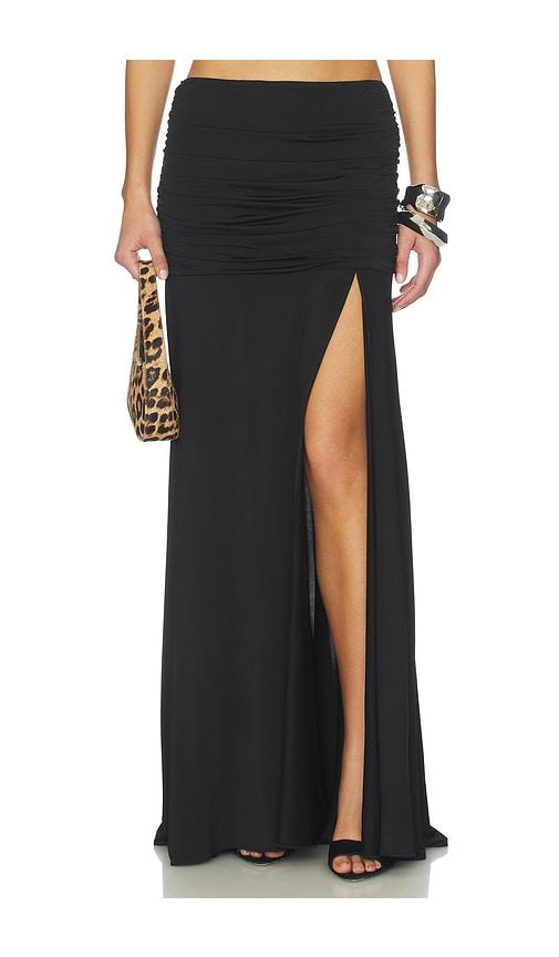 amanda uprichard leo skirt in black. - size l (also in s, xs, m)