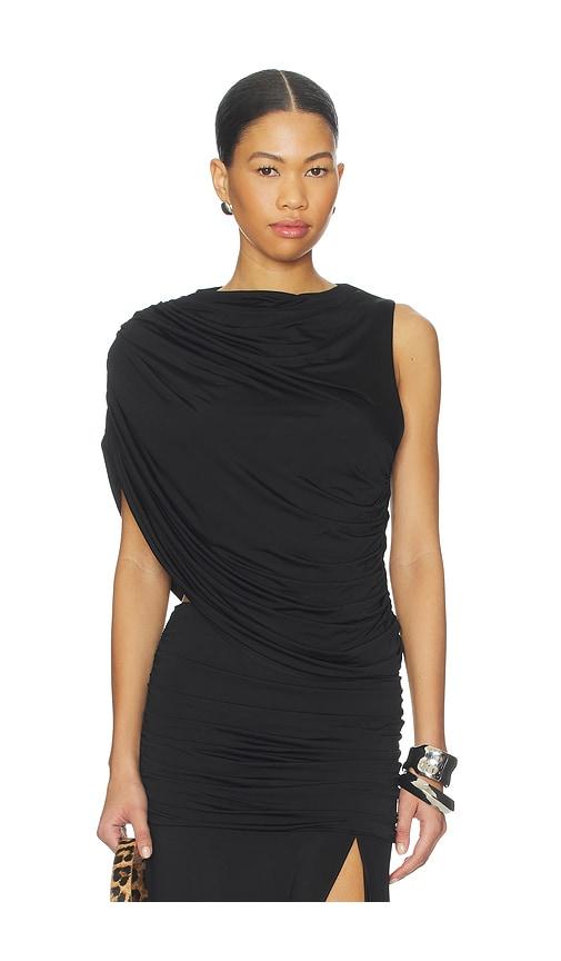 amanda uprichard leo top in black. - size m (also in s, xs)