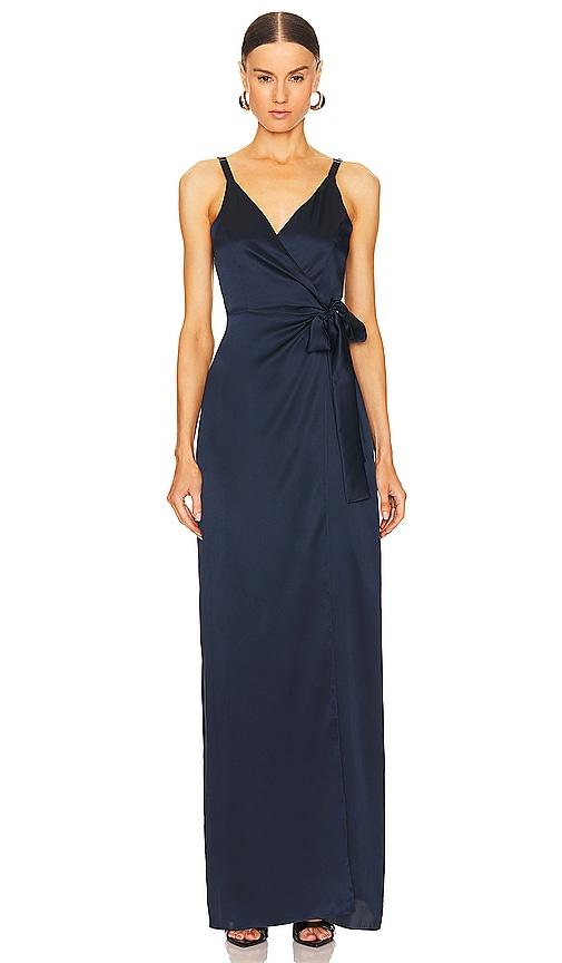 amanda uprichard liberty dress in navy. - size s (also in xs)