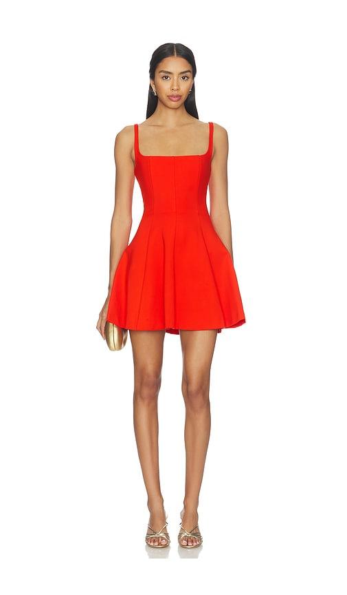 amanda uprichard loren dress in red. - size m (also in s, xs)