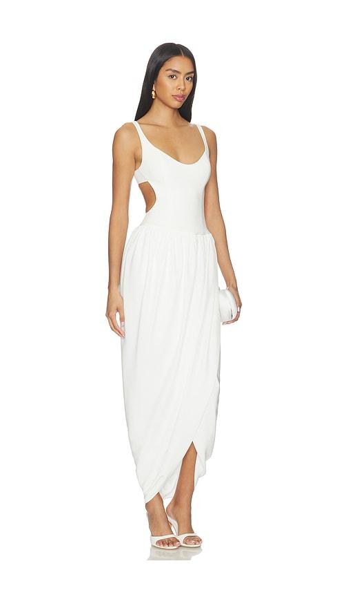 amanda uprichard marcelline midi dress in white. - size m (also in s, xl)